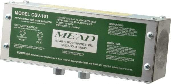 Mead - Standard Air Pilot Two Hand Control Unit - 120 Max psi - Apex Tool & Supply