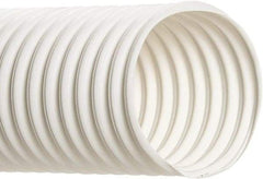 Hi-Tech Duravent - 12" Inside x 12.38" Outside Diam, Food & Beverage Hose - 13-3/4" Bend Radius, White, 25' Long, 4 Vacuum Rating, 4 psi Working Pressure - Apex Tool & Supply