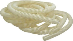 Hi-Tech Duravent - 3/4" ID, 30 Hg Vac Rating, 40 psi, Polyurethane Vacuum & Duct Hose - 25' Long, Clear with Opaque Helix, 2-1/4" Bend Radius, -20 to 180°F - Apex Tool & Supply