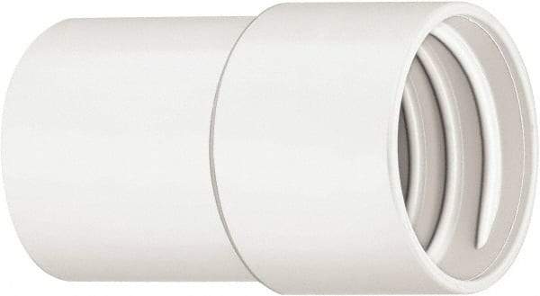 Hi-Tech Duravent - 1-1/2" Screw-On Hose Cuff - PVC, White - Apex Tool & Supply