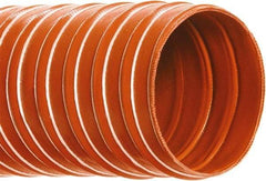Hi-Tech Duravent - 6" ID, 4 Hg Vac Rating, 15 psi, Fiberglass Vacuum & Duct Hose - 12' Long, Brick Red, 6" Bend Radius, -75 to 500°F (Intermittent to 600) - Apex Tool & Supply