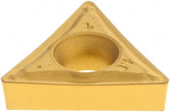 Iscar - TCMT2-1 SM Grade IC9150 Carbide Turning Insert - TiCN/Al2O3/TiN Finish, 60° Triangle, 1/4" Inscr Circle, 3/32" Thick, 1/64" Corner Radius - Apex Tool & Supply