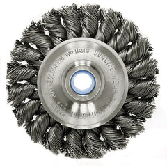 ‎3″ Standard Twist Knot Wire Wheel, .020″ Steel Fill, 1/2″-3/8″ Arbor Hole - Apex Tool & Supply