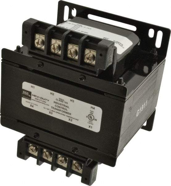 Sola/Hevi-Duty - 1 Phase, 1/4 kVA, Control Transformer - 60 Hz, 5.21 Inch Deep x 3.89 Inch High, 131°F Temp Rise - Apex Tool & Supply