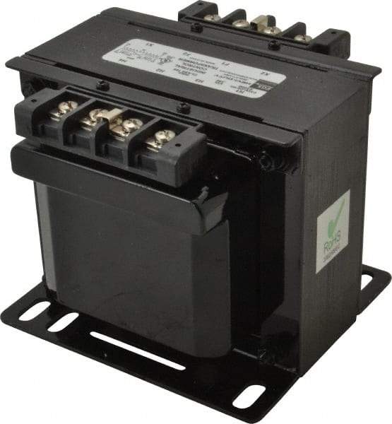 Sola/Hevi-Duty - 1 Phase, 0.35 kVA, Control Transformer - 2 Input, 1 Output Winding, 60 Hz, 5.53 Inch Deep x 4.53 Inch High, 131°F Temp Rise - Apex Tool & Supply