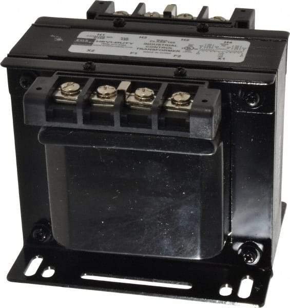 Sola/Hevi-Duty - 1 Phase, 0.15 kVA, Control Transformer - 2 Input, 1 Output Winding, 60, 50/60 at 220 V x 440 V, 50/60 at 230 V x 460 V Hz, 4.48 Inch Deep x 3.89 Inch High, 131°F Temp Rise - Apex Tool & Supply