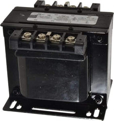 Sola/Hevi-Duty - 1 Phase, 0.15 kVA, Control Transformer - 2 Input, 1 Output Winding, 60, 50/60 at 220 V x 440 V, 50/60 at 230 V x 460 V Hz, 4.48 Inch Deep x 3.89 Inch High, 131°F Temp Rise - Apex Tool & Supply