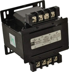Sola/Hevi-Duty - 1 Phase, 1/4 kVA, Control Transformer - 2 Input, 1 Output Winding, 60, 50/60 at 220 V x 440 V, 50/60 at 230 V x 460 V Hz, 5.21 Inch Deep x 3.89 Inch High, 131°F Temp Rise - Apex Tool & Supply