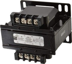 Sola/Hevi-Duty - 1 Phase, 0.3 kVA, Control Transformer - 2 Input, 1 Output Winding, 60, 50/60 at 220 V x 440 V, 50/60 at 230 V x 460 V Hz, 5.09 Inch Deep x 4.53 Inch High, 131°F Temp Rise - Apex Tool & Supply
