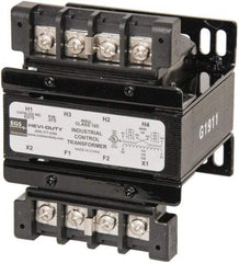 Sola/Hevi-Duty - 1 Phase, 0.08 kVA, Control Transformer - 2 Input, 1 Output Winding, 60, 50/60 at 220 V x 440 V, 50/60 at 230 V x 460 V Hz, 4.36 Inch Deep x 2.96 Inch High, 131°F Temp Rise - Apex Tool & Supply