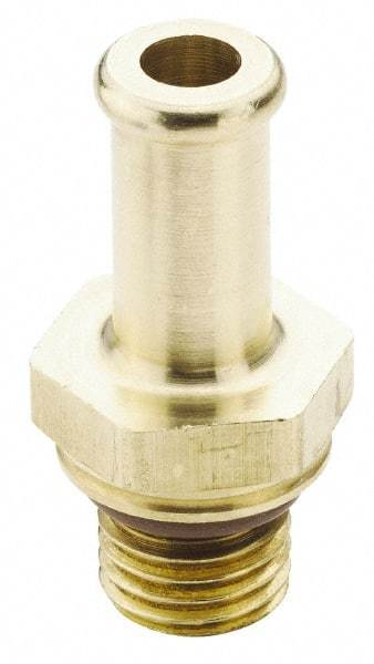 Parker - 3/4-16 Straight Thread Hose Barb x SAE Straight Thread Male Connector - 3/4" ID Hose, Brass - Apex Tool & Supply