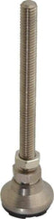 Gibraltar - 3/8-16 Bolt Thread, Studded Pivotal Stud Mount Leveling Pad & Mount - 3,750 Max Lb Capacity, 1-1/4" Base Diam - Apex Tool & Supply