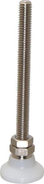 Gibraltar - 3/8-16 Bolt Thread, Studded Pivotal Stud Mount Leveling Pad & Mount - 300 Max Lb Capacity, 1-1/4" Base Diam - Apex Tool & Supply