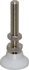 Gibraltar - 3/8-16 Bolt Thread, Studded Pivotal Stud Mount Leveling Pad & Mount - 300 Max Lb Capacity, 1-1/4" Base Diam - Apex Tool & Supply