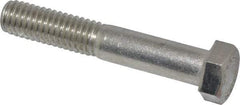 Value Collection - 3/8-16 UNC, 2-1/4" Length Under Head Hex Head Cap Screw - Partially Threaded, Grade 18-8 Stainless Steel, Uncoated, 9/16" Hex - Apex Tool & Supply