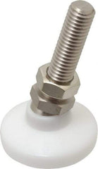 Gibraltar - 1/2-13 Bolt Thread, Studded Pivotal Stud Mount Leveling Pad & Mount - 700 Max Lb Capacity, 1-7/8" Base Diam - Apex Tool & Supply