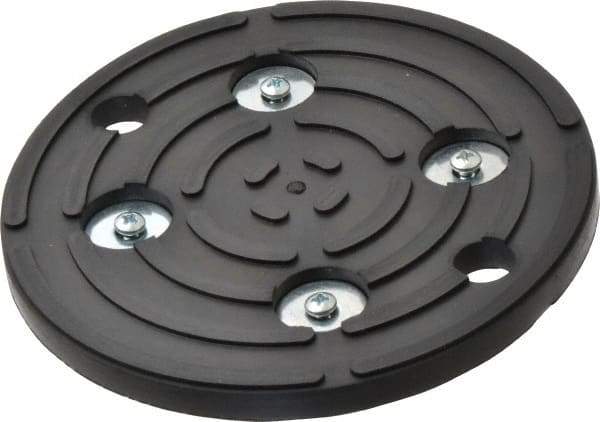 Gibraltar - 5" Long x 5" Wide x 5/16" Thick, Rubber, Machinery Leveling Pad & Mat - 10,000 Lb Max Load - Apex Tool & Supply