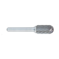 ‎SC-11 -1/8 × 1/2 LOC × 1/4 Shank × 2 OAL Cylindrical Ball Nose Carbide Medium Tough Cut Burr - Apex Tool & Supply