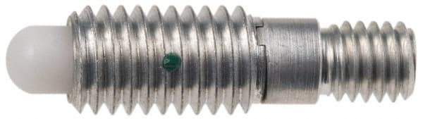 Gibraltar - 5/16-18, 5/8" Thread Length, 0.179" Max Plunger Diam, 0.75 Lb Init to 3 Lb Final End Force, Knob Handle Plunger - Knobless Threaded Stud, 13/16" Body Length, 3/16" Length Under Head/Shoulder, 3/16" Plunger Projection - Apex Tool & Supply
