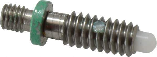 Gibraltar - 1/4-20, 1/2" Thread Length, 0.144" Max Plunger Diam, 0.5 Lb Init to 1.5 Lb Final End Force, Locking Knob Handle Plunger - Knobless Threaded Stud, 5/8" Length Under Head/Shoulder, 1/8" Plunger Projection - Apex Tool & Supply