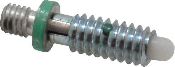 Gibraltar - 1/4-20, 1/2" Thread Length, 0.144" Max Plunger Diam, 0.5 Lb Init to 1.5 Lb Final End Force, Locking Knob Handle Plunger - Knobless Threaded Stud, 5/8" Length Under Head/Shoulder, 1/8" Plunger Projection - Apex Tool & Supply