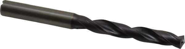 Kennametal - 7.1mm 140° Solid Carbide Jobber Drill - TiAlN Finish, Right Hand Cut, Spiral Flute, Straight Shank, 91mm OAL, Standard Point - Apex Tool & Supply