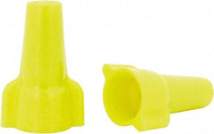 Ideal - 2, 18 to 3, 12 AWG, 600 Volt, Flame Retardant, Wing Twist on Wire Connector - Yellow, 221°F - Apex Tool & Supply