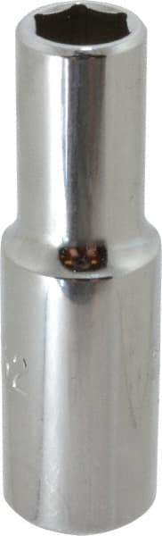 Proto - 11/32", 3/8" Drive, Deep Hand Socket - 6 Points, 2-1/8" OAL, Alloy Steel, Chrome Finish - Apex Tool & Supply
