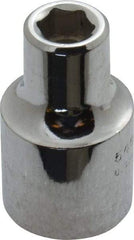 Proto - 1/2" Drive, Standard Hand Socket - 6 Points, 1-1/2" OAL, Alloy Steel, Chrome Finish - Apex Tool & Supply