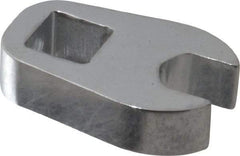 Proto - 9mm 3/8" Drive Chrome Crowfoot Wrench - 29/32" Head Diam x 1/4" Head Thickness, 1-5/16" OAL - Apex Tool & Supply