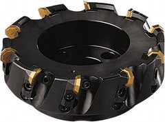 Seco - 137mm Cut Diam, 40mm Arbor Hole, 5mm Max Depth of Cut, 43° Indexable Chamfer & Angle Face Mill - 8 Inserts, OF.. 0704 Insert, Right Hand Cut, 8 Flutes, Series OctoMill - Apex Tool & Supply