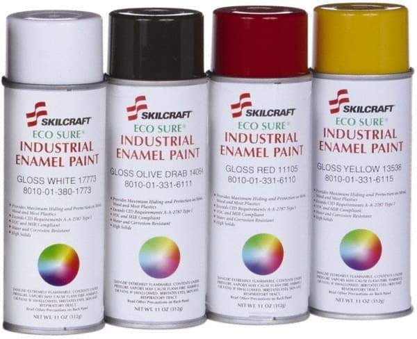 Ability One - Spray Paint - 16 OZ ORANGE 12197 ECO-SURE AEROSOL ENAMEL - Apex Tool & Supply
