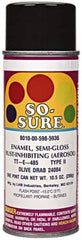 Ability One - Spray Paint - 16 OZ FLAT BLACK 37038 SO-SURE AEROSOL ENAMEL - Apex Tool & Supply