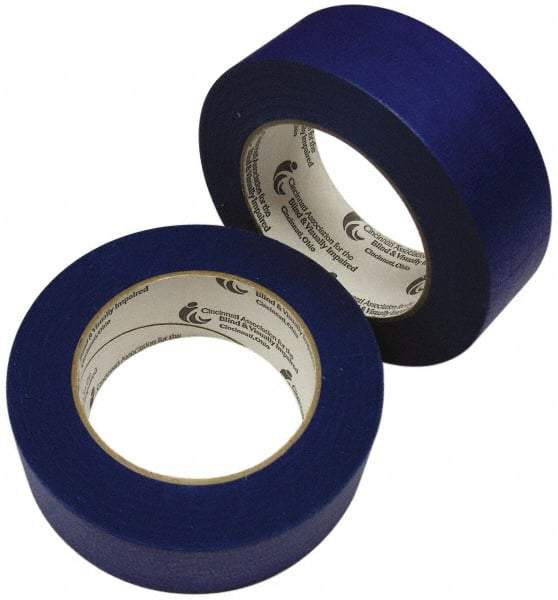 Ability One - 2" x 60 Yds Blue Duct Tape - 9 mil, Rubber Adhesive - Apex Tool & Supply