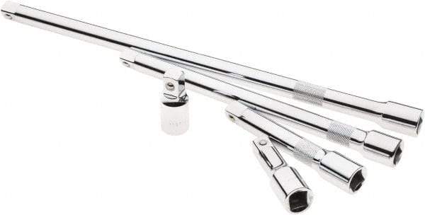 SK - 1/2" Drive Socket Extension Set - 5 Pieces, Includes 2, 3, 5, 10, 15" Lengths - Apex Tool & Supply