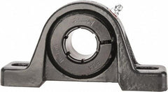 Browning - 1" ID, 5-1/2" OAL x 2-13/16" OAH Pillow Block - 1,651 Lb Static Cap, 2,801 Lb Dyn Cap, 4-1/8" Btw Mnt Hole Ctrs, 1-7/16" Base-to-Ctr Ht, Cast Iron - Apex Tool & Supply