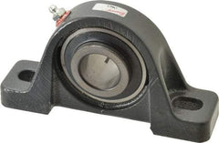 Browning - 1-1/4" ID, 6-3/4" OAL x 3-11/16" OAH Pillow Block - 3,493 Lb Static Cap, 5,782 Lb Dyn Cap, 5" Btw Mnt Hole Ctrs, 1-7/8" Base-to-Ctr Ht, Cast Iron - Apex Tool & Supply