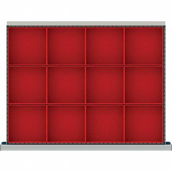 LISTA - 12-Compartment Drawer Divider Layout for 3.15" High Drawers - Apex Tool & Supply