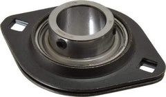 Browning - 1" ID, 3-3/4" OAL x 2-13/16" OAH 2-Bolt Flange - 1,651 Lb Static Cap, 2,801 Lb Dyn Cap, 3" Btw Mnt Hole Ctrs, 1-13/32" Base-to-Ctr Ht, Stamped Steel - Apex Tool & Supply