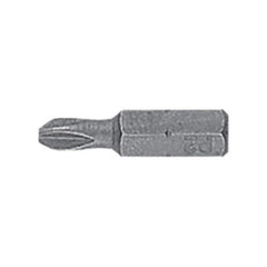 DeWALT - #2, Insert Standard Phillips Screwdriver Bit - 1/4" Drive, 1" OAL - Apex Tool & Supply