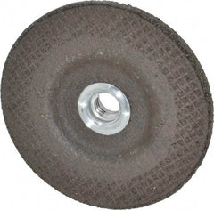 DeWALT - 24 Grit, 4-1/2" Wheel Diam, 1/4" Wheel Thickness, Type 27 Depressed Center Wheel - Aluminum Oxide, R Hardness, 13,300 Max RPM, Compatible with Angle Grinder - Apex Tool & Supply