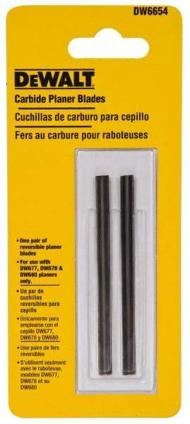DeWALT - Power Planer & Joiner Accessories Accessory Type: Planer Blade For Use With: D26676; D26677K; DW678K; DW680K - Apex Tool & Supply