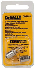 DeWALT - 14.4 Volt, Halogen Portable Work Light Replacement Bulb - Use with DW9063 - Apex Tool & Supply