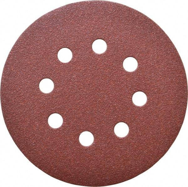 DeWALT - 5" Diam, 100 Grit, Aluminum Oxide Hook & Loop Disc - Fine Grade, Coated, Paper Backing, - Apex Tool & Supply