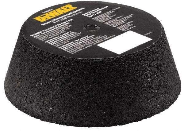 DeWALT - 6" Diam x 2" Thick, R Hardness, 16 Grit Surface Grinding Wheel - Aluminum Oxide/Silicon Carbide Blend, Type 11, Very Coarse Grade, 6,000 Max RPM, Metal Bond - Apex Tool & Supply