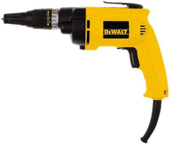 DeWALT - Pistol Grip Handle, 2,500 RPM, 132 In/Lb Torque, Electric Screwdriver - 1/4" Bit Holder, 120 Volts, 6.20 Amps - Apex Tool & Supply