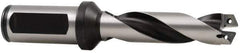 Allied Machine and Engineering - Series 1, 18 to 24mm Diam, 25mm Diam Straight Shank with Flange, Helical Flute Spade Drill - 269.9mm Max Depth, 310.8mm Body Length, 360.3mm OAL, Extended Length, Through Coolant - Apex Tool & Supply