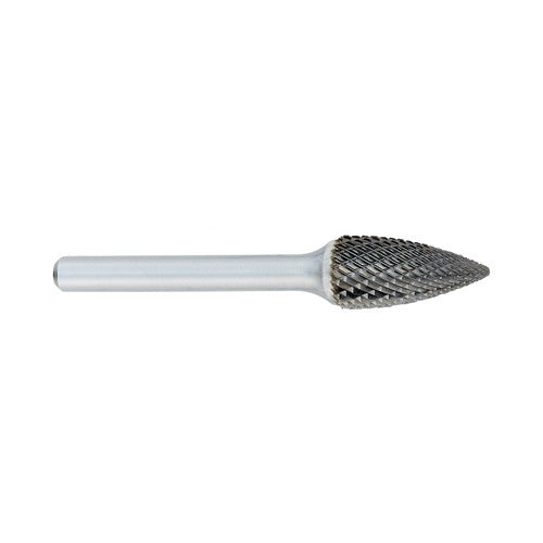 ‎SM-1 -6mm × 12mm LOC × 6mm Shank × 50mm OAL Pointed Cone Carbide Medium Tough Cut Burr - Apex Tool & Supply