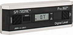 SPI - 0.10 dg Resolution Digital Combination Protractor and Inclinometer - Multiple dg Accuracy, Multiple dg Range - Apex Tool & Supply