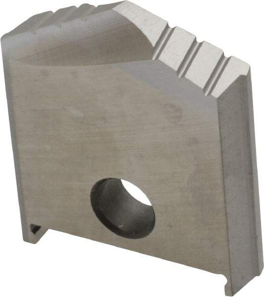 Allied Machine and Engineering - 1-1/4" Diam x 9/32" Thick, Seat Code B, 130° Included Angle Spade Drill Insert - Uncoated Powdered Metal, Powdered Metal, Series B - Apex Tool & Supply